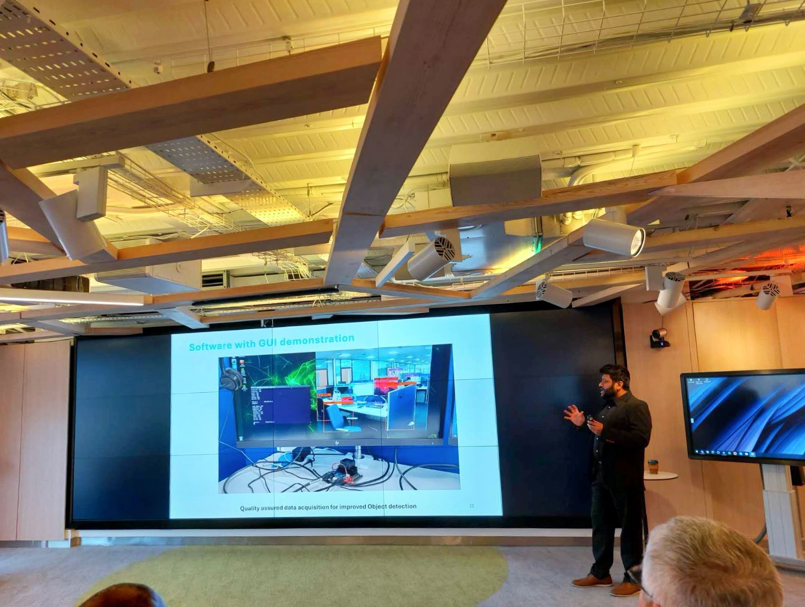 Dr. Junayed Hasan giving invited talk and demonstrated underwater inspection project outcome awarded by NZTC and Scottish Government